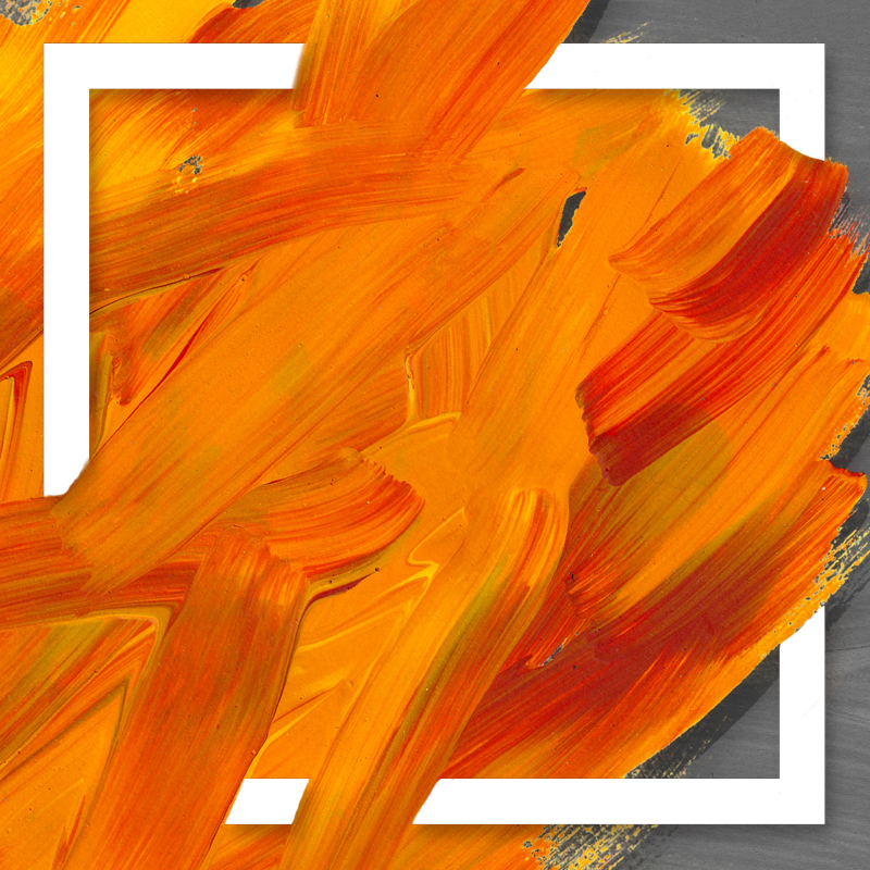 橙色油画质感网页设计PSD分层主图背景