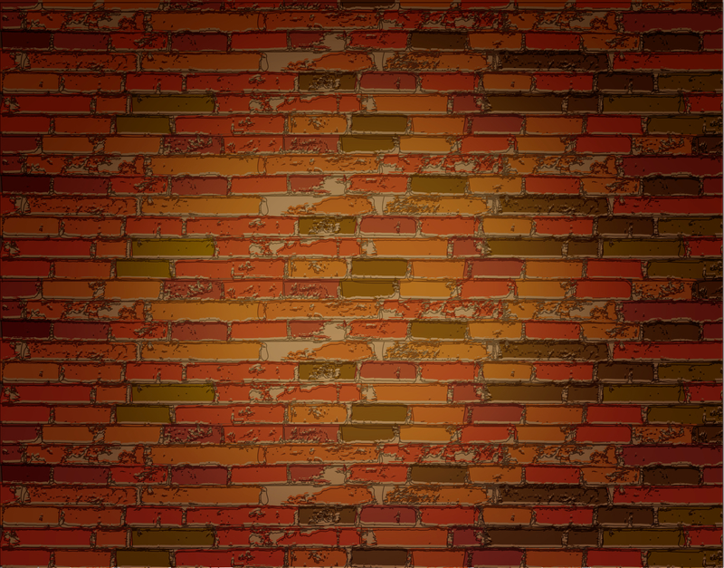 红砖墙体矢量背景素材