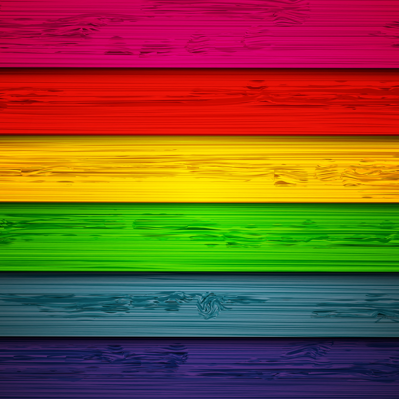 矢量炫彩彩虹条纹木板背景