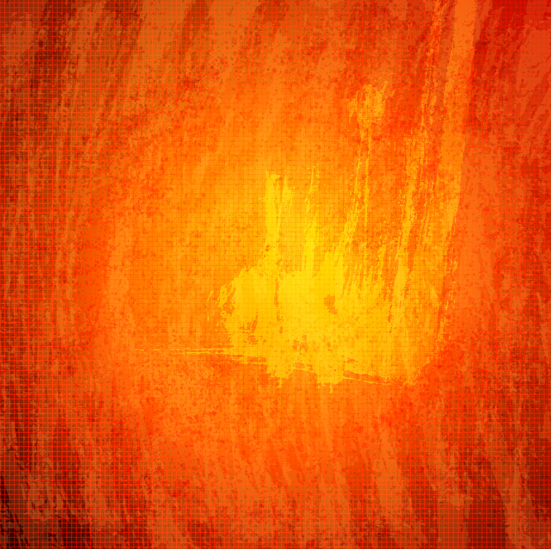 矢量橙色火焰背景