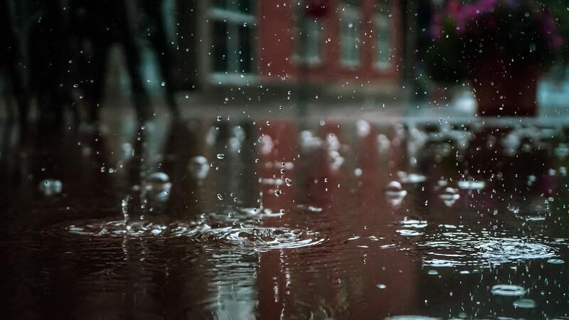 下雨雨滴环境背景