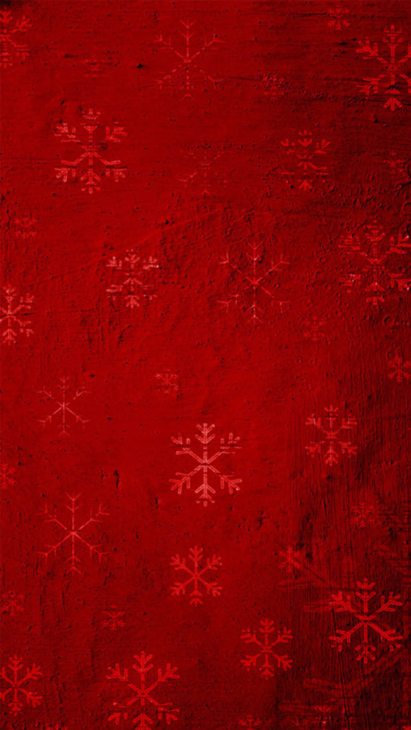 红色雪花背景图