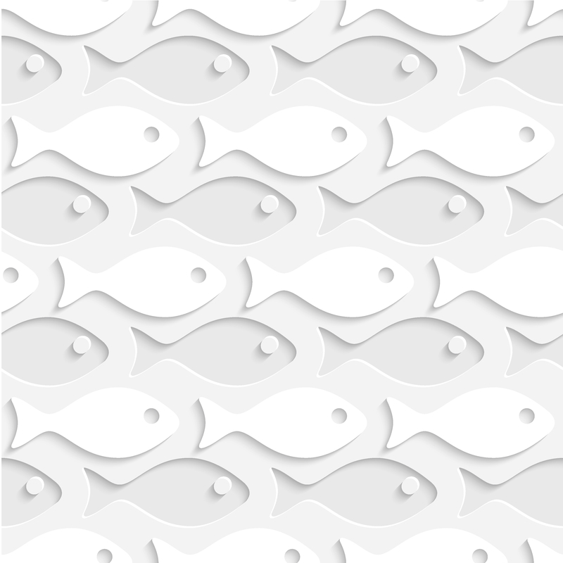 白色质感鱼形纹理背景