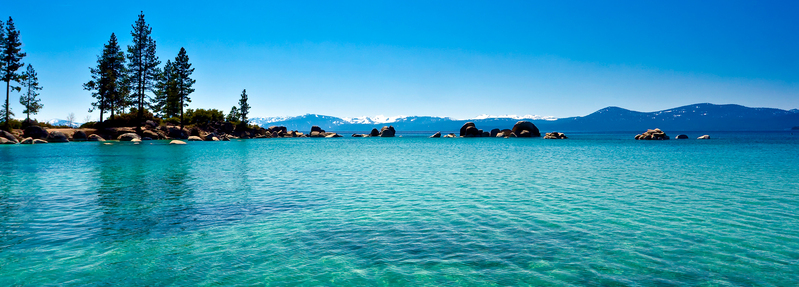 碧水蓝天夏日海景