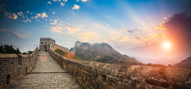 长城绝美风光背景，高清JPG摄影素材，风景图片设计下载