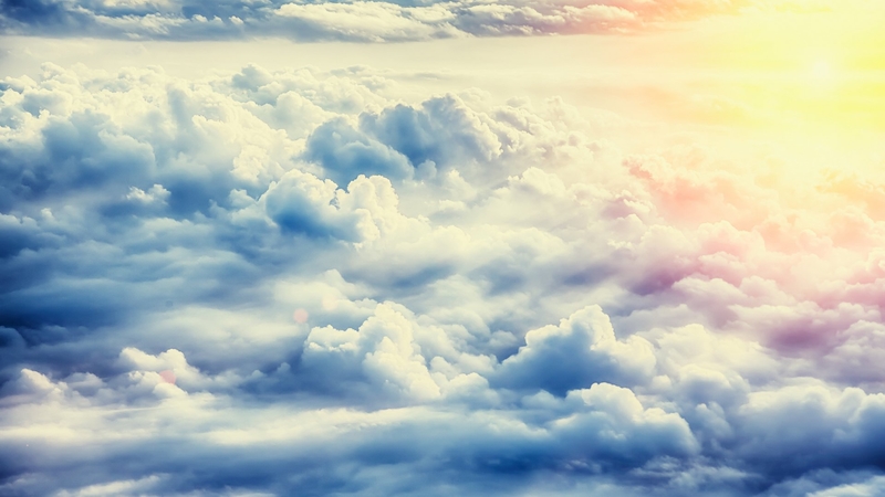 中国风淡蓝天空白云背景高清JPG摄影素材，风景图片设计免费下载