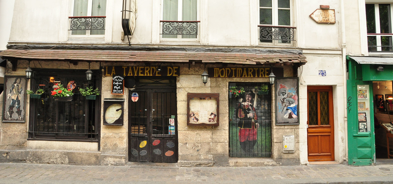 巴黎街头的咖啡馆背景
