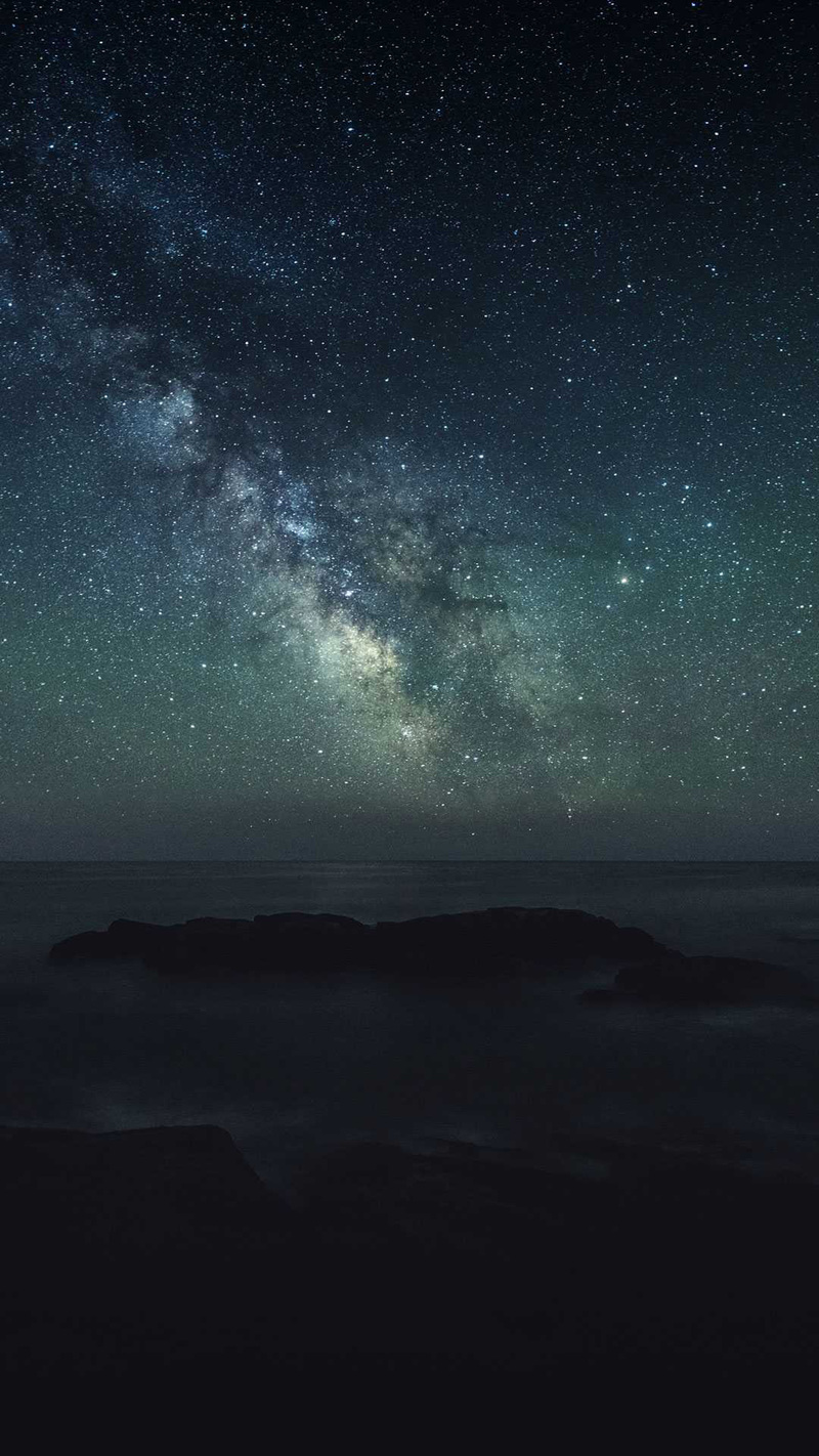 夜晚璀璨星空浪漫背景