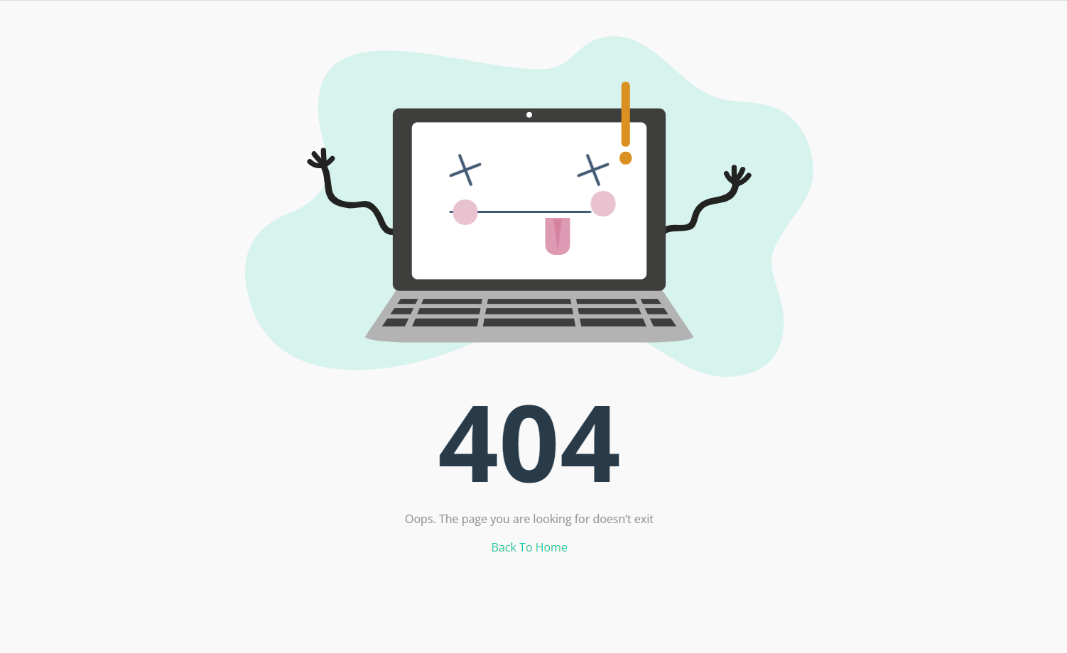 现代简易404错误页面html