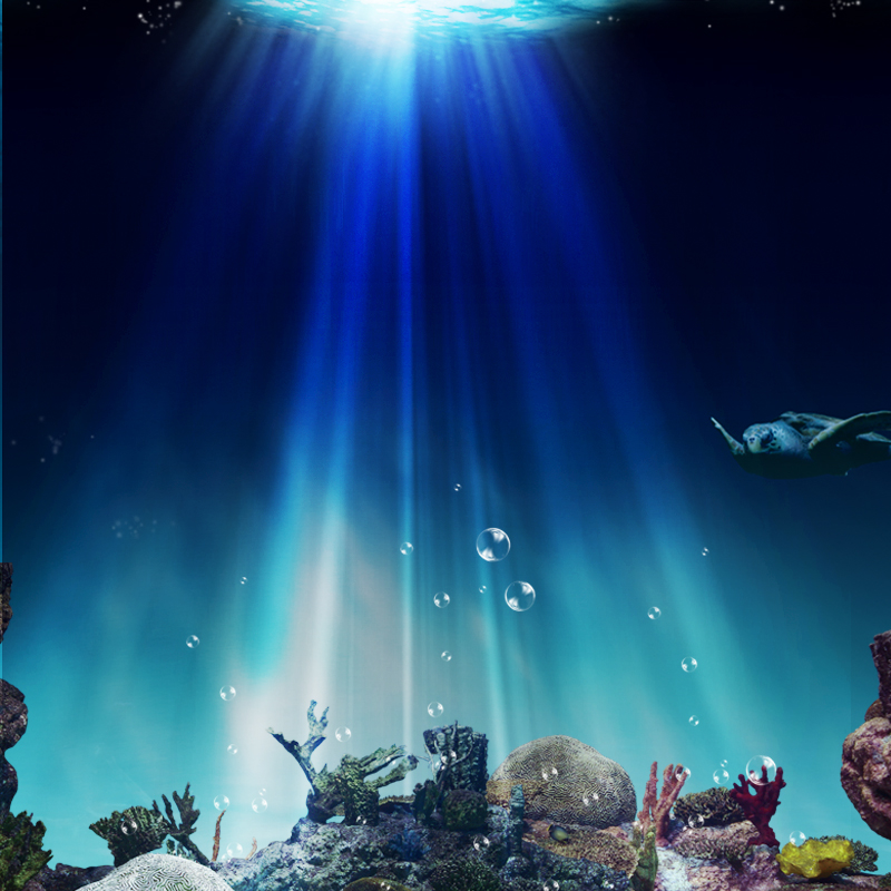 炫酷海底世界背景图