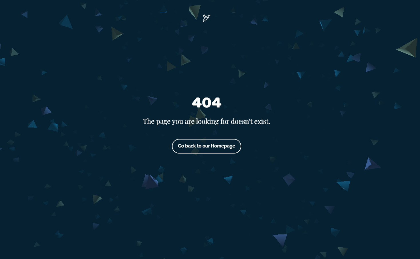 深色粒子动画404错误页面