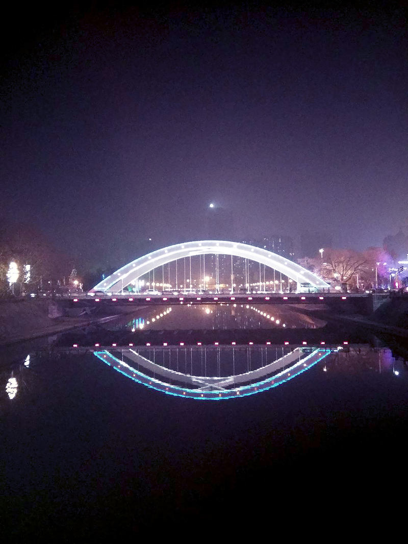 夜景晚上的桥