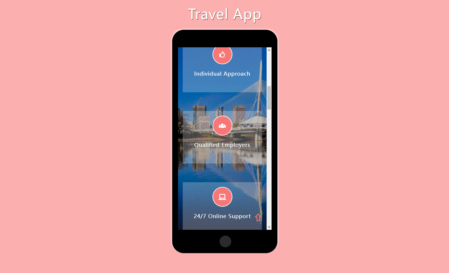 响应式旅游网站手机app页面模板