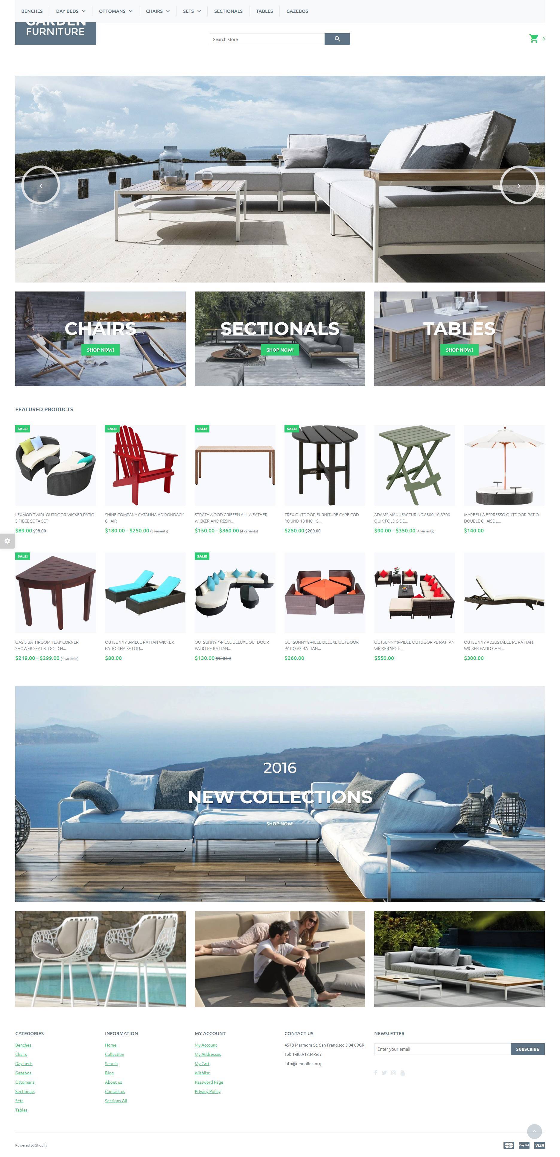 HTML简约大气的家具商城网站模板