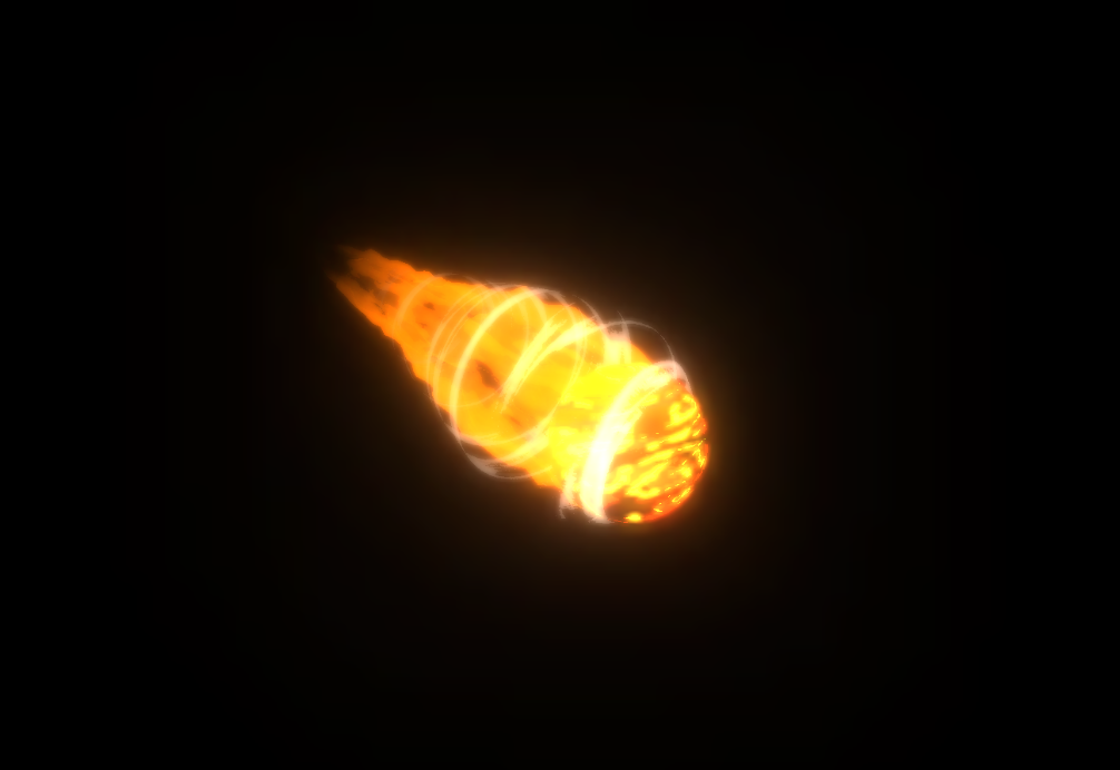 HTML5可拖动的陨石火球3D动画