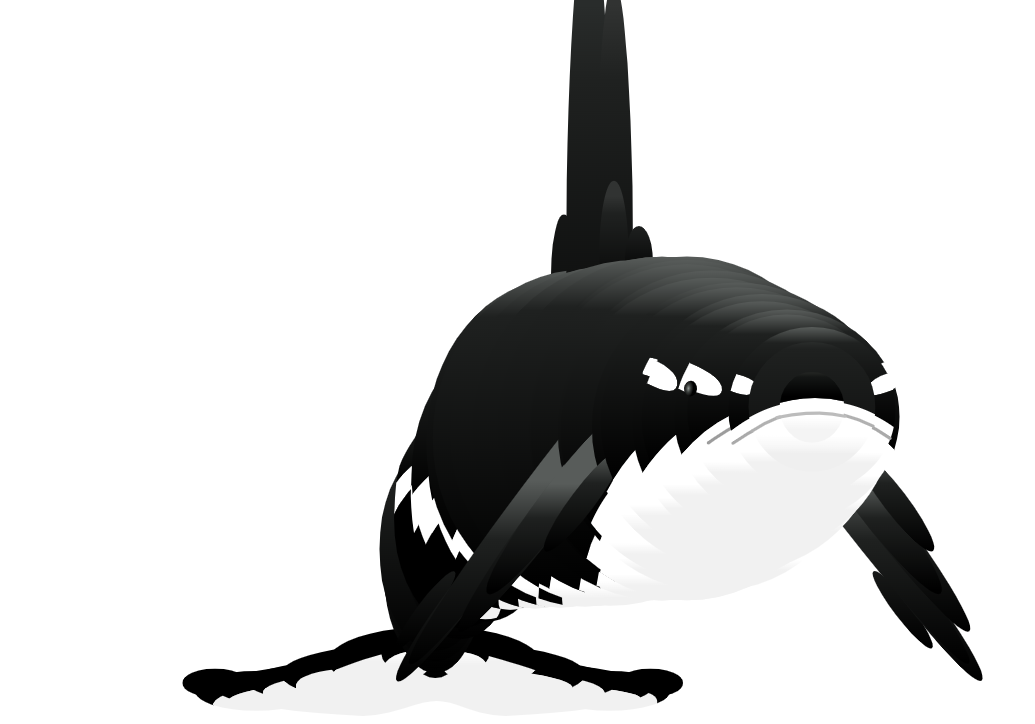 svg+js实现的鲨鱼动画网页素材