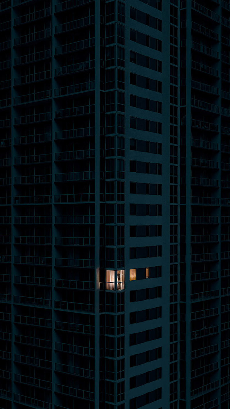 黑夜里的孤窗H5背景