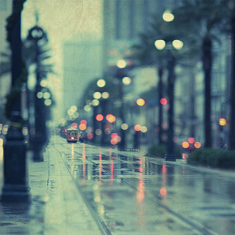 雨后浪漫街景，高清JPG摄影素材，风景图片设计下载