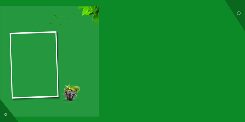 清新绿色盆栽海报背景模板