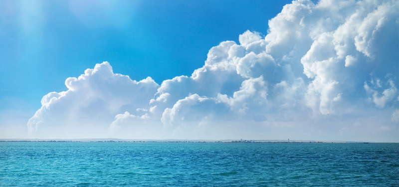 大海摄影风景蓝色旅游海报背景