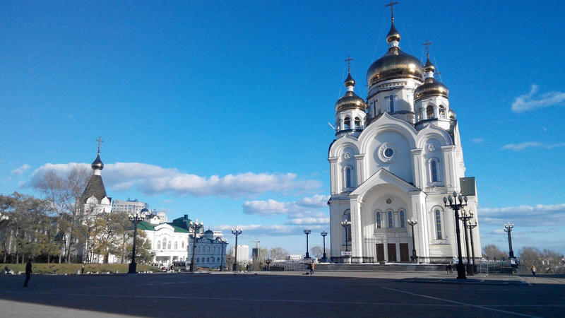 俄罗斯哈巴罗夫斯克金顶教堂