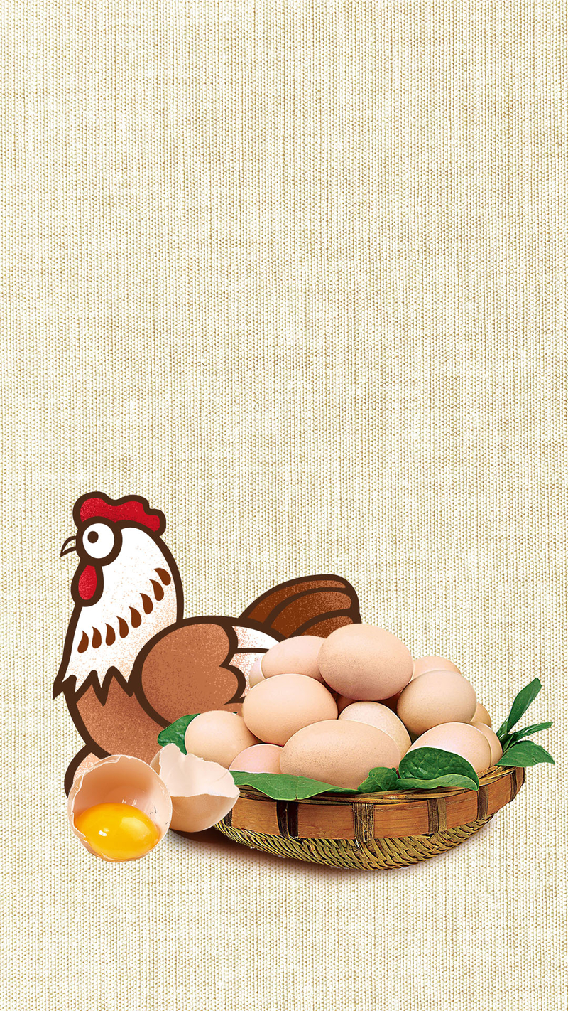 格子布纹理土鸡鸡蛋农家土鸡鸡蛋