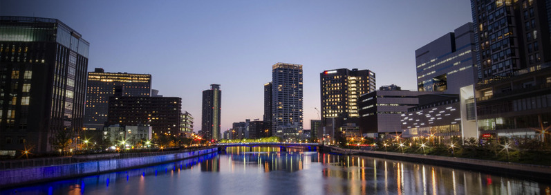 城市夜景炫酷风采，高清JPG街景Banner及PSD设计素材下载