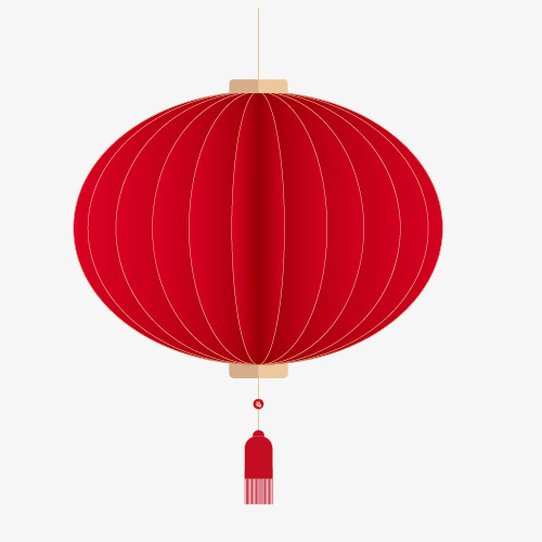 红色的 灯笼 传统新年元素