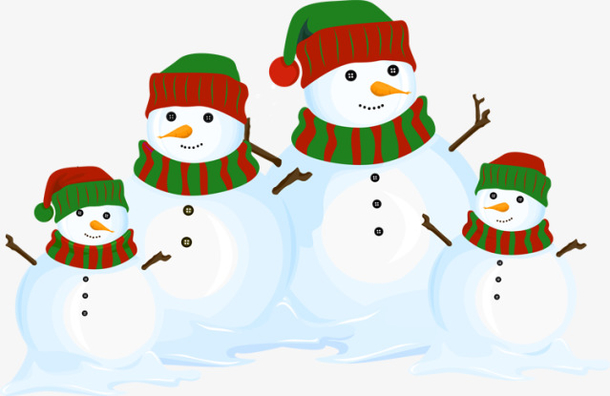 四个小雪人圣诞