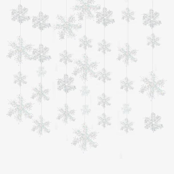 圣诞节雪花装饰PNG透明图片，高清节日元素设计素材下载