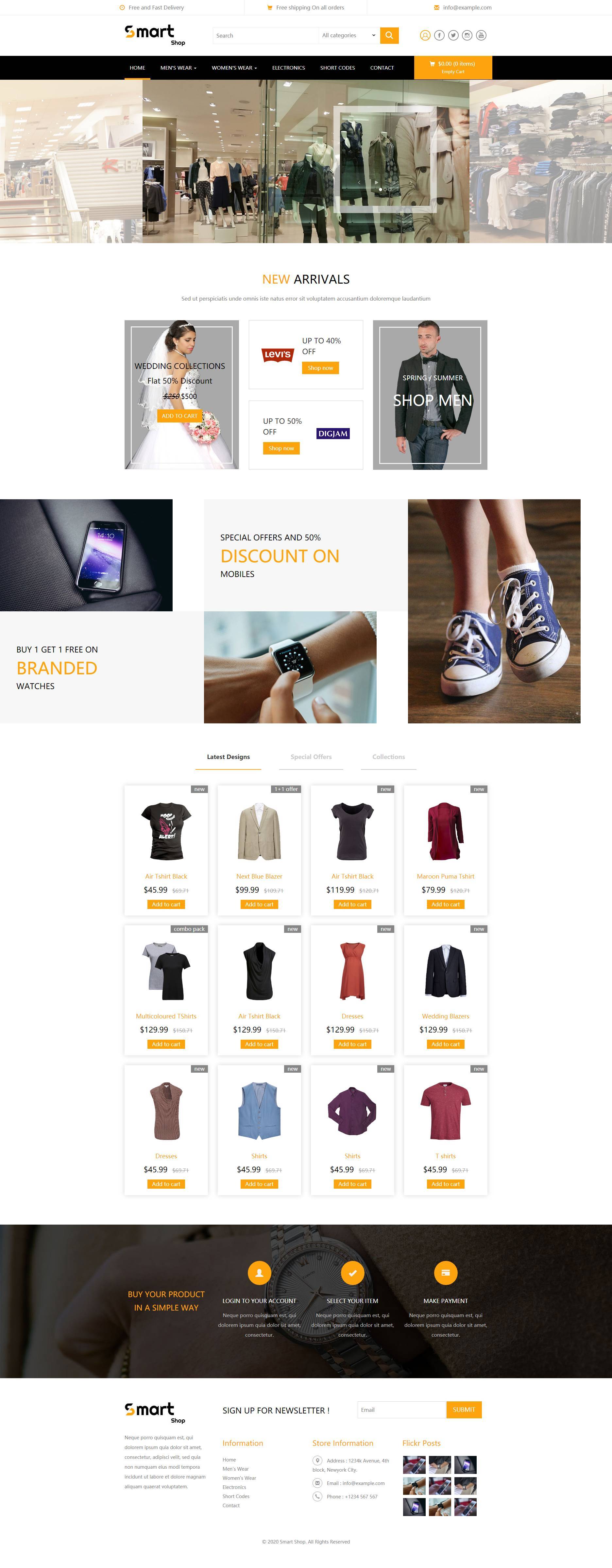HTML5响应式综合商城购物网站模板