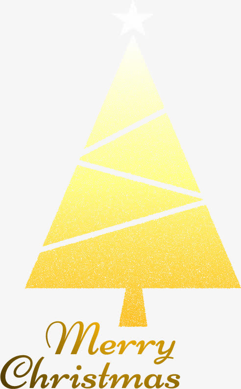 金色拼接圣诞树