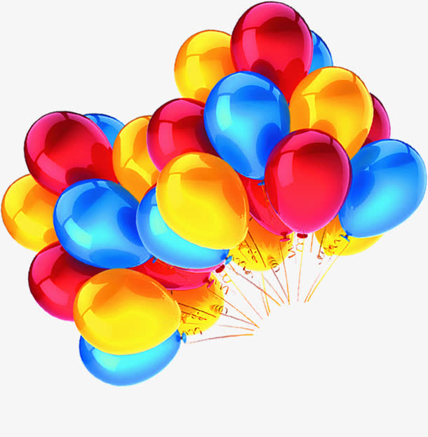 多彩气球缤纷气球素材