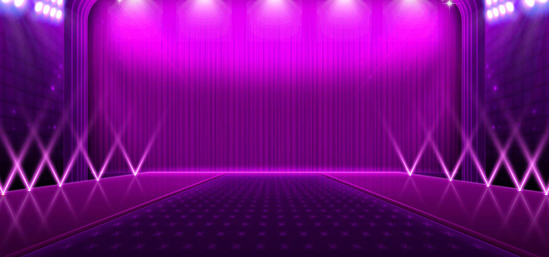 舞台激情狂欢紫色服装海报背景