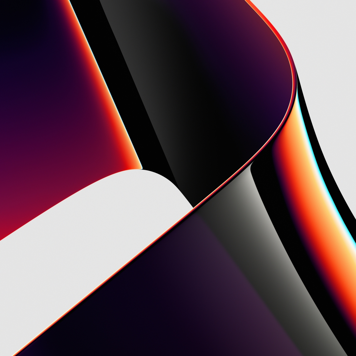 Macbook Pro 21 苹果系统自带红黑紫色6k壁纸 4k背景图片高清壁纸 墨鱼部落格