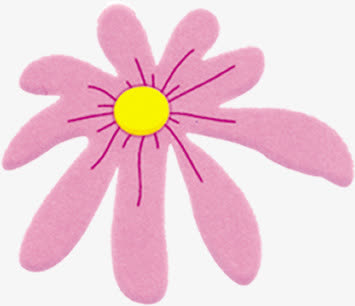 粉色可爱手绘花朵