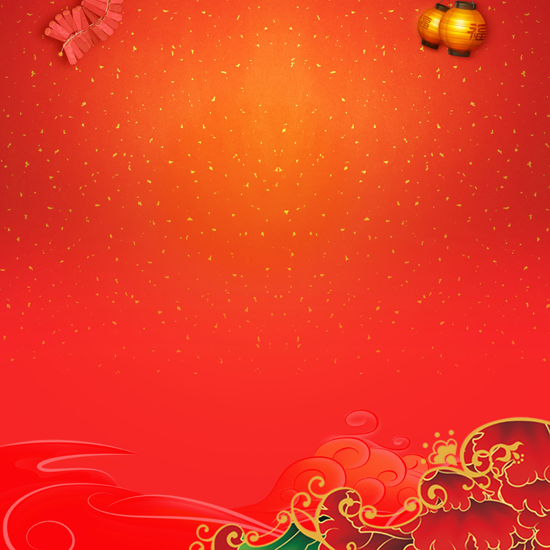 红火热烈节日气氛灯笼春节背景素材