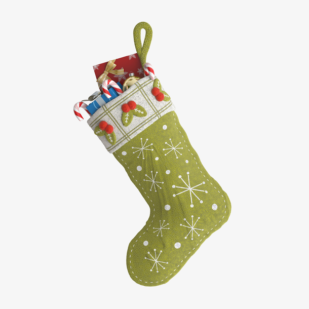 圣诞节圣诞袜子元素装饰素材