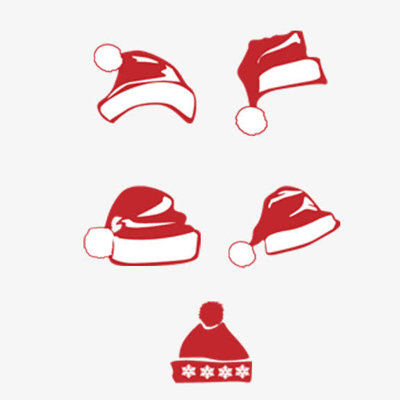 圣诞帽PNG透明图片，高清节日元素，设计素材免费下载
