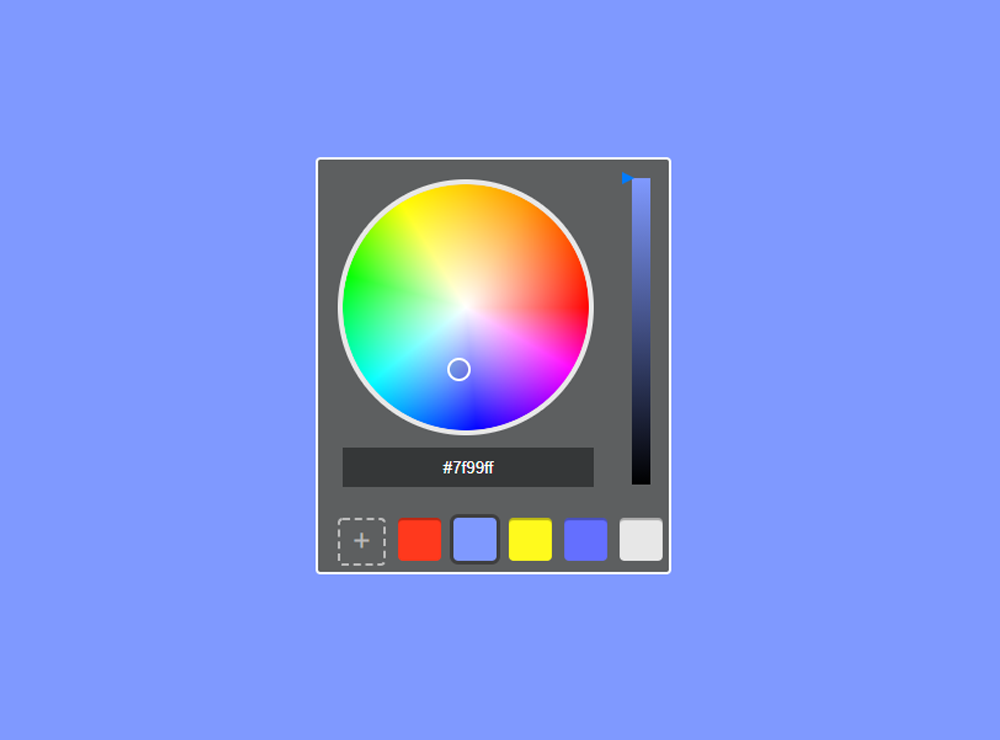 javascript编写的灵活的颜色选择器