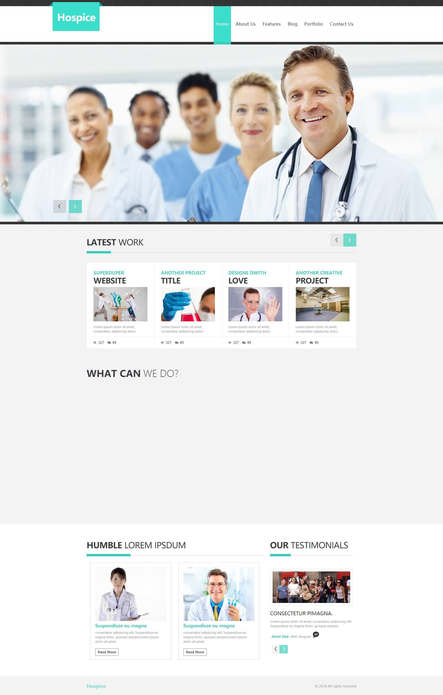 绿色响应式html医疗服务机构网站模板