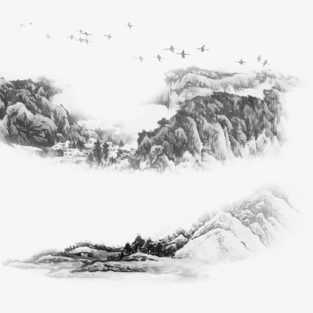 中国风，山水画0