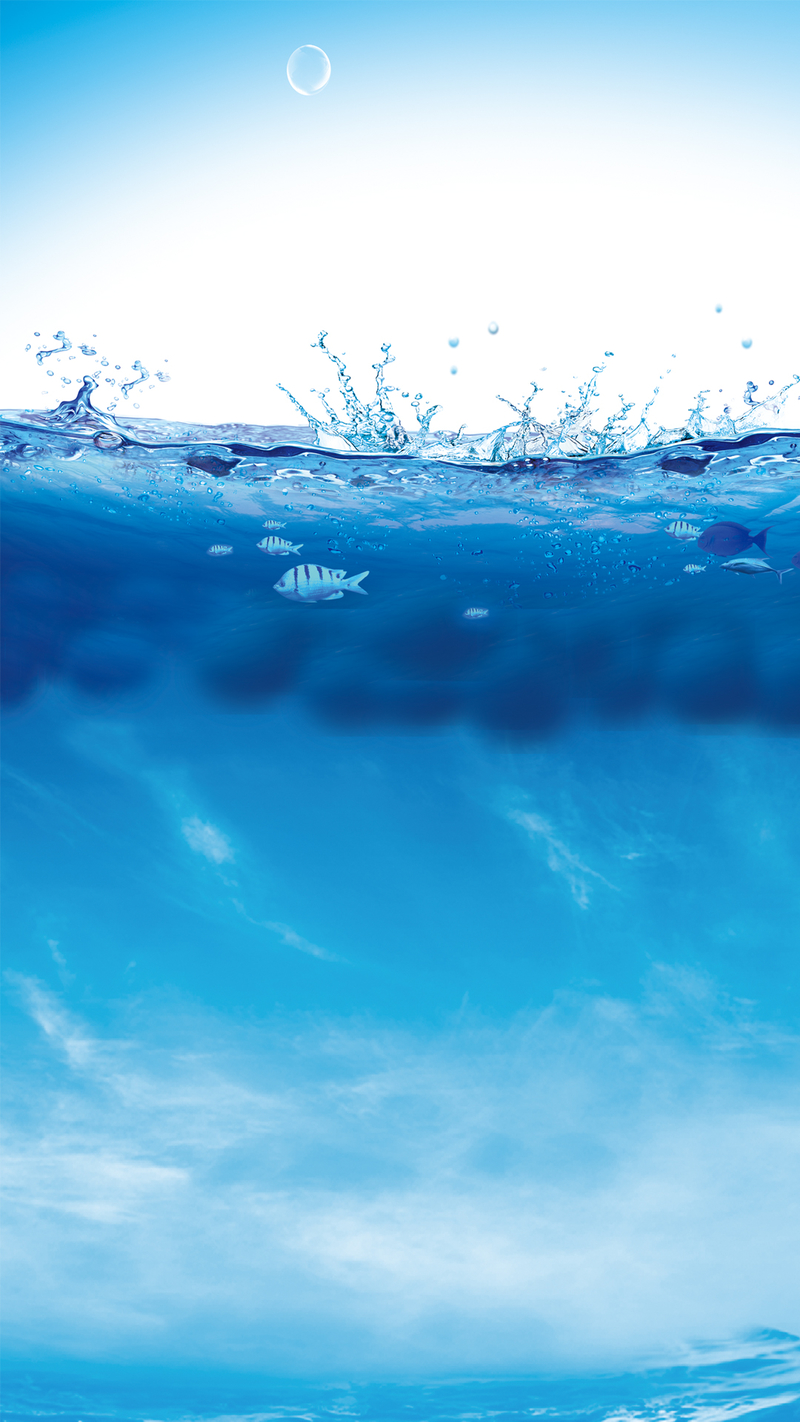 蓝色深海H5背景素材