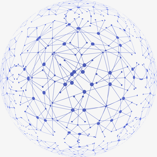 科技感线条球形网状连接