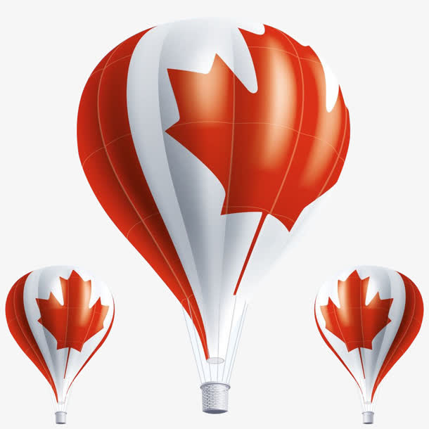 加拿大图标热气球氢气球