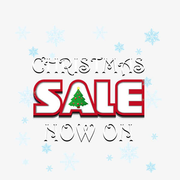 圣诞节装饰sale字体