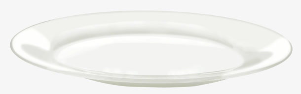 白色干净陶瓷盘子
