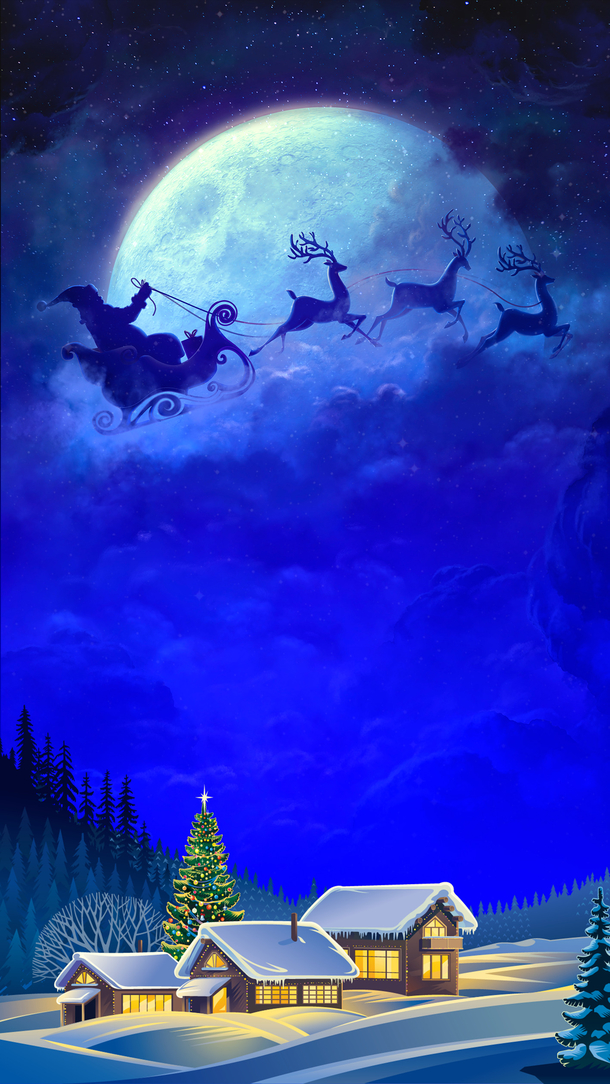 圣诞节平安夜背景图 高清png透明图片pic设计素材 墨鱼部落格