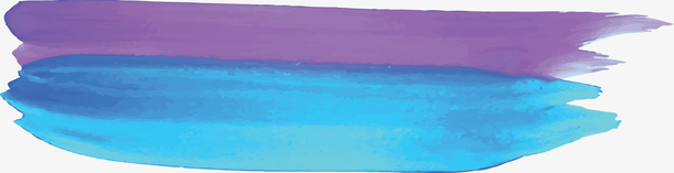 蓝紫色水彩涂鸦笔刷