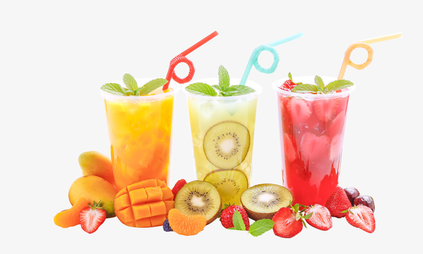 夏日冰爽果汁水果